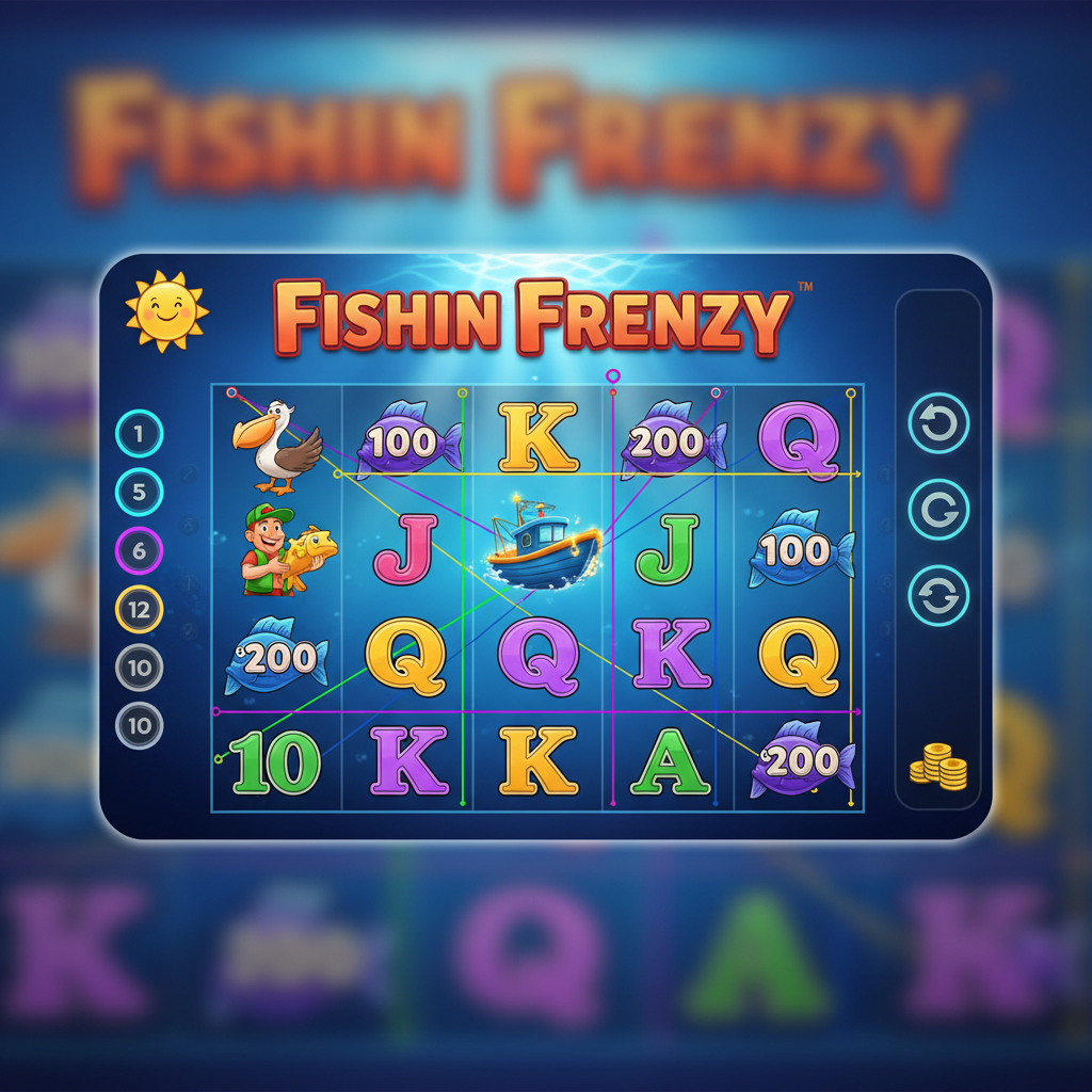 Fishin' Frenzy slot game screenshot
